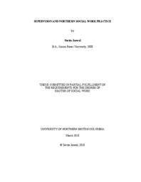 Supervision and northern Social Work practice