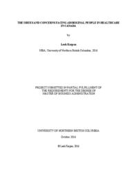 The issues and concerns facing aboriginal people in healthcare in Canada