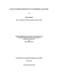 Sums of Fourier coefficients of automorphic cusp forms
