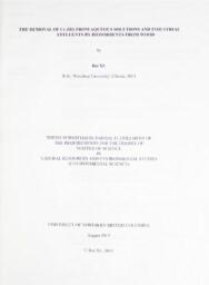 The removal of Cr (III) from aqueous solutions and industrial effluents by biosorbents from wood