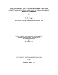 An electrophysiological examination of the effects of schizotypal traits and cannabis usage on neural markers of predictive processing
