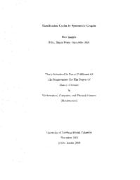 Hamiltonian cycles in symmetric graphs.