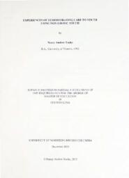 Experiences of demonstrating care to youth using non-erotic touch