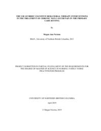 The use of brief cognitive behavioral therapy interventions in the treatment of chronic non-cancer pain in the primary care setting