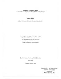 A study in corporate culture: a plan to retain employees through ownership change