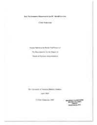 Key performance measures in the BC Sheriff Service