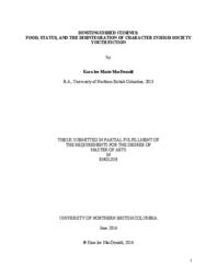 Distinguished cuisines: food, status, and the disintegration of character in high society youth fiction
