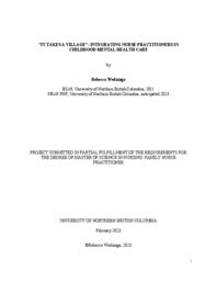 "It takes a village": Integrating nurse practitioners in childhood mental health care