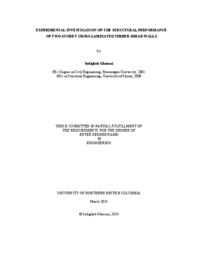 Experimental investigation on the structural performance of two-storey cross-laminated timber shear walls