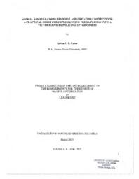 Animal assisted crisis response and creating connections: a practical guide for implementing therapy dogs into a victim services policing environment