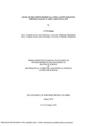 Study of document retrieval using Latent Semantic Indexing (LSI) on a very large data set.