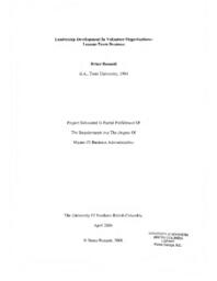 Leadership development in volunteer organizations: lessons from business