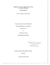 Child slavery and corruption in West Africa: an Ivorian case study