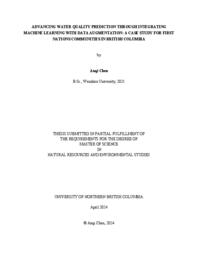 Advancing water quality prediction through integrating machine learning with data augmentation: A case study for First Nations communities in British Columbia