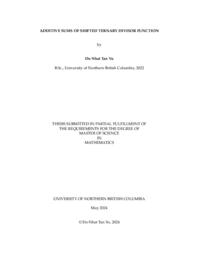 Additive sums of shifted ternary divisor function