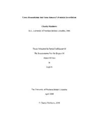 Green Romanticism and Anna Jameson's feminist ecocriticism.