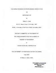 The effectiveness of story-framed instruction in mathematics