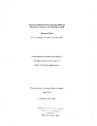 Financial viability of incorporating different bioenergy systems to an existing sawmill