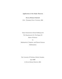 Applications of the Snake Theorem.