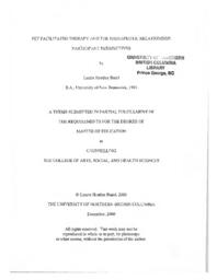 Pet facilitated therapy and the therapeutic relationship: participant perspectives