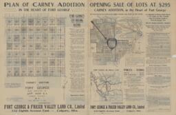 Plan of Carney Addition in the Heart of Fort George