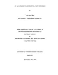 An analysis on sub-regional voting scheme.