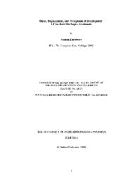 Dams, Displacement, and Perceptions of Development: A Case from Rio Negro, Guatemala.