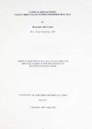Clinical reflections: client directed outcome informed practice