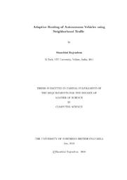 Adaptive routing of autonomous vehicles using neighborhood traffic