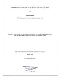 Feasibility of composting municipal waste in the RDKS