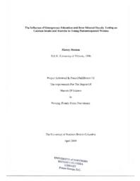 The influence of osteoporosis education and bone mineral density testing on calcium intake and exercise in young postmenopausal women