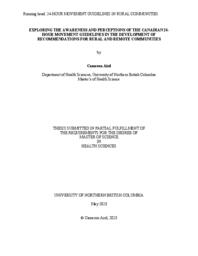 Exploring the awareness and perceptions of the Canadian 24- Hour Movement Guidelines in the development of recommendations for rural and remote communities