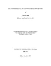 The lived experiences of "Camp Wives" in Northwestern BC
