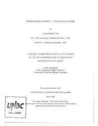 Professional burnout: a conceptual model