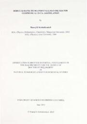 Reduced-rank sigma-point Kalman filter for geophysical data assimilation