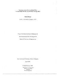 Necessary assets for an inland port: a case study of the City of Prince George (B.C.)
