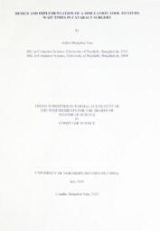 Design and implementation of a simulation tool to study wait times in cataract surgery