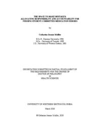 The space to make mistakes: allocating responsibility and accountability for nursing student-committed medication errors