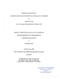 Building self-esteem: a group curriciculum [sic] for female adolescent offenders