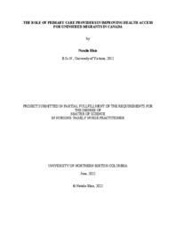 The role of primary care providers in improving health access for uninsured migrants in Canada