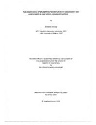 The effectiveness of student response systems on engagement and achievement in high school science instruction
