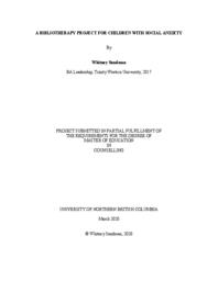A bibliotherapy project for children with social anxiety