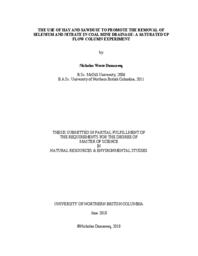 The use of hay and sawdust to promote the removal of selenium and nitrate in coal mine drainage