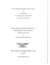 Development of an online history 12 unit