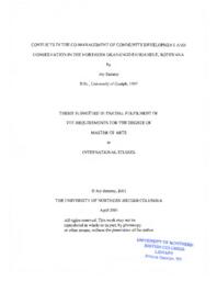 Conflicts in the co-management of community development and conservation in the northern Okavango Panhandle, Botswana