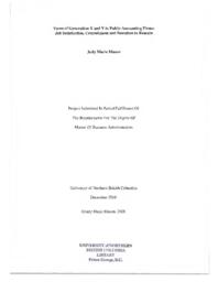 Views of Generation X and Y in public accounting firms: job satisfaction, commitment and intention to remain