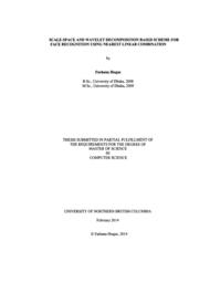 Scale-space and wavelet decomposition based scheme for face recognition using nearest linear combination.