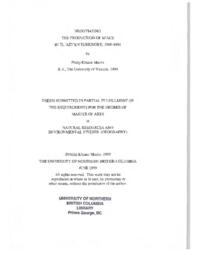Negotiating the production of space in Tl'azt'en Territory, 1969-1984