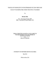 The role of technology on the experiences of long-term care facility paid employees during the COVID-19 pandemic