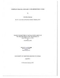 Complex trauma and early childhood educators
